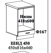 ШНД 450 450х816х460